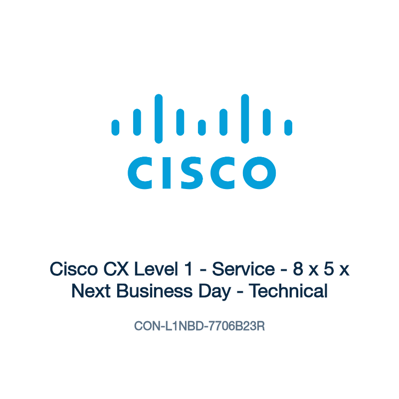 CON-L1NBD-7706B23R: Cisco CX Level 1