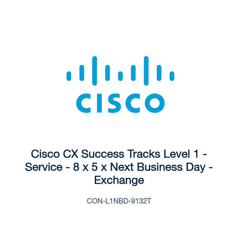 CON-L1NBD-9132T: Cisco CX Success Tracks Level 1