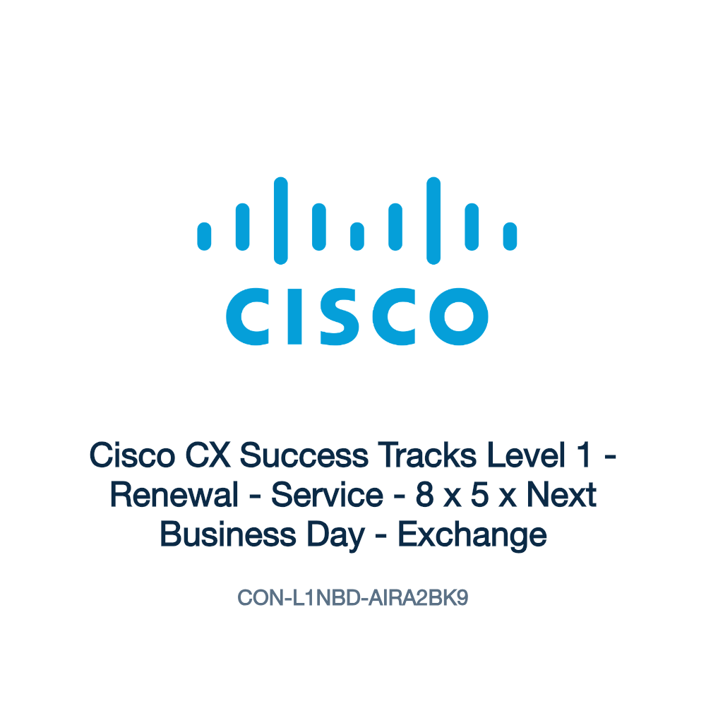 CON-L1NBD-AIRA2BK9: Cisco CX Success Tracks Level 1