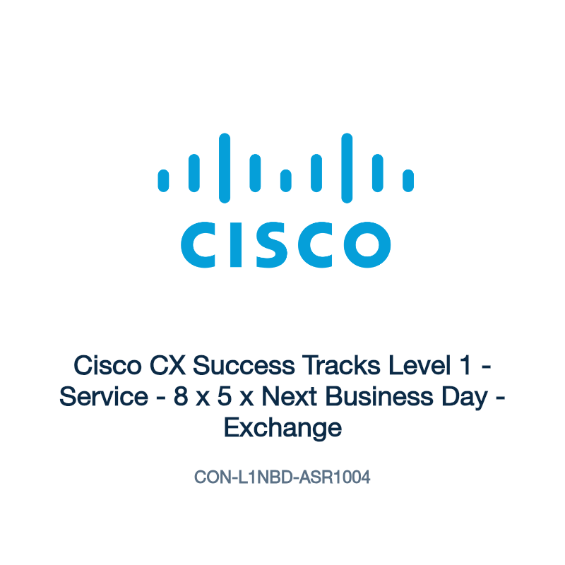 CON-L1NBD-ASR1004: Cisco CX Success Tracks Level 1