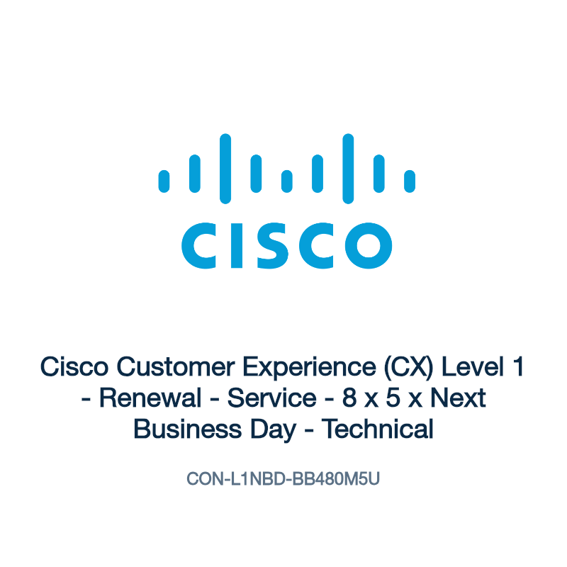 CON-L1NBD-BB480M5U: Cisco Customer Experience (CX) Level 1