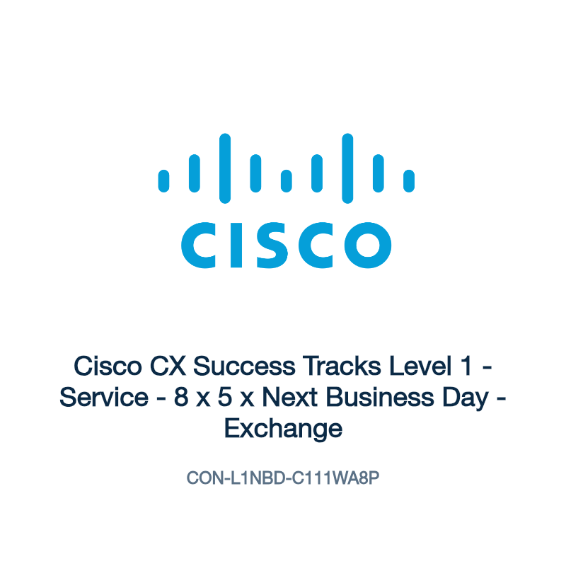CON-L1NBD-C111WA8P: Cisco CX Success Tracks Level 1