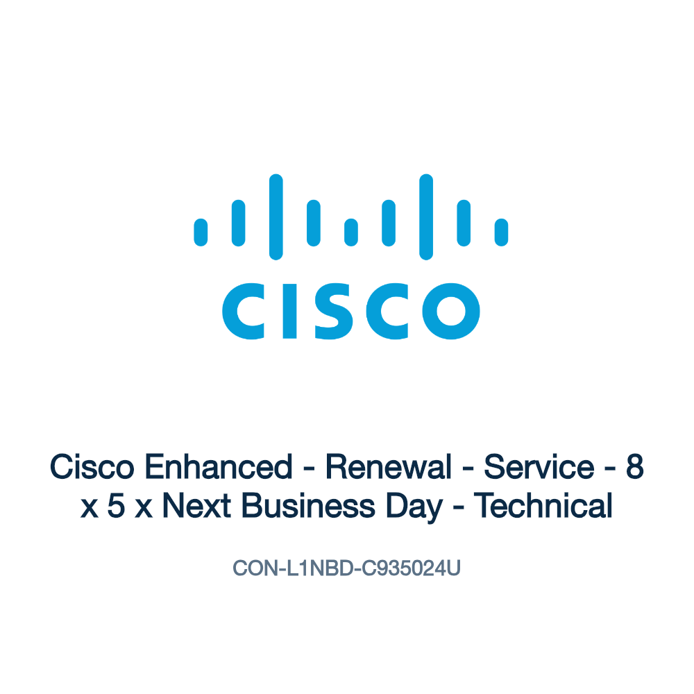 CON-L1NBD-C935024U: Cisco Enhanced - Renewal - Service - 8 x 5 x Next Business Day -
