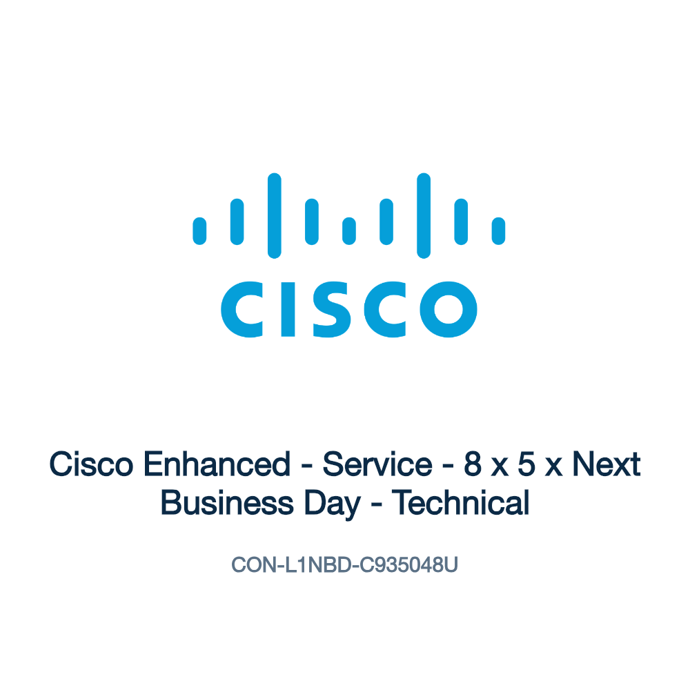 CON-L1NBD-C935048U: Cisco Enhanced - Service - 8 x 5 x Next Business Day - Technical