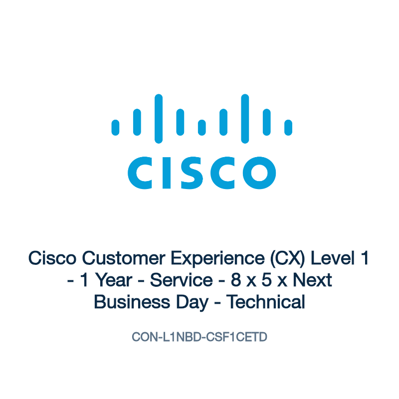 CON-L1NBD-CSF1CETD: Cisco Customer Experience (CX) Level 1