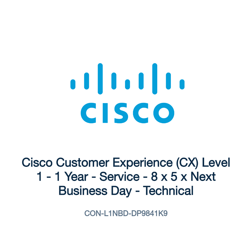 CON-L1NBD-DP9841K9: Cisco Customer Experience (CX) Level 1