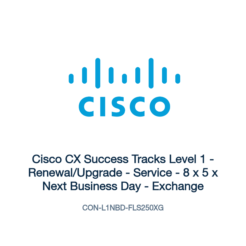 CON-L1NBD-FLS250XG: Cisco CX Success Tracks Level 1