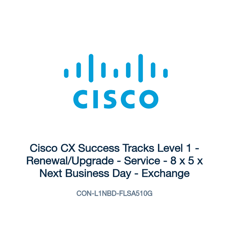 CON-L1NBD-FLSA510G: Cisco CX Success Tracks Level 1