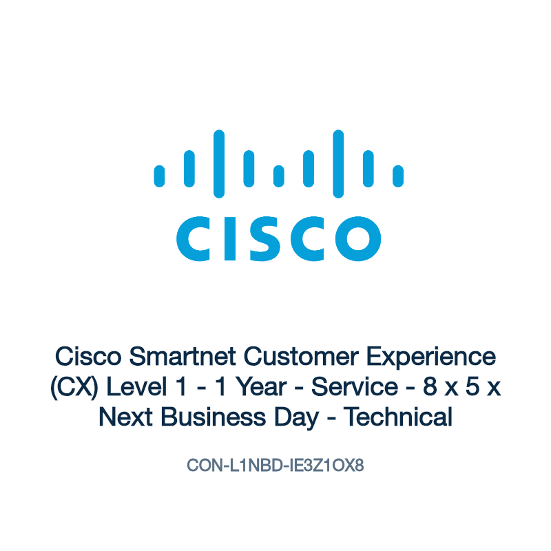 CON-L1NBD-IE3Z1OX8: Cisco Smartnet Customer Experience (CX) Level 1