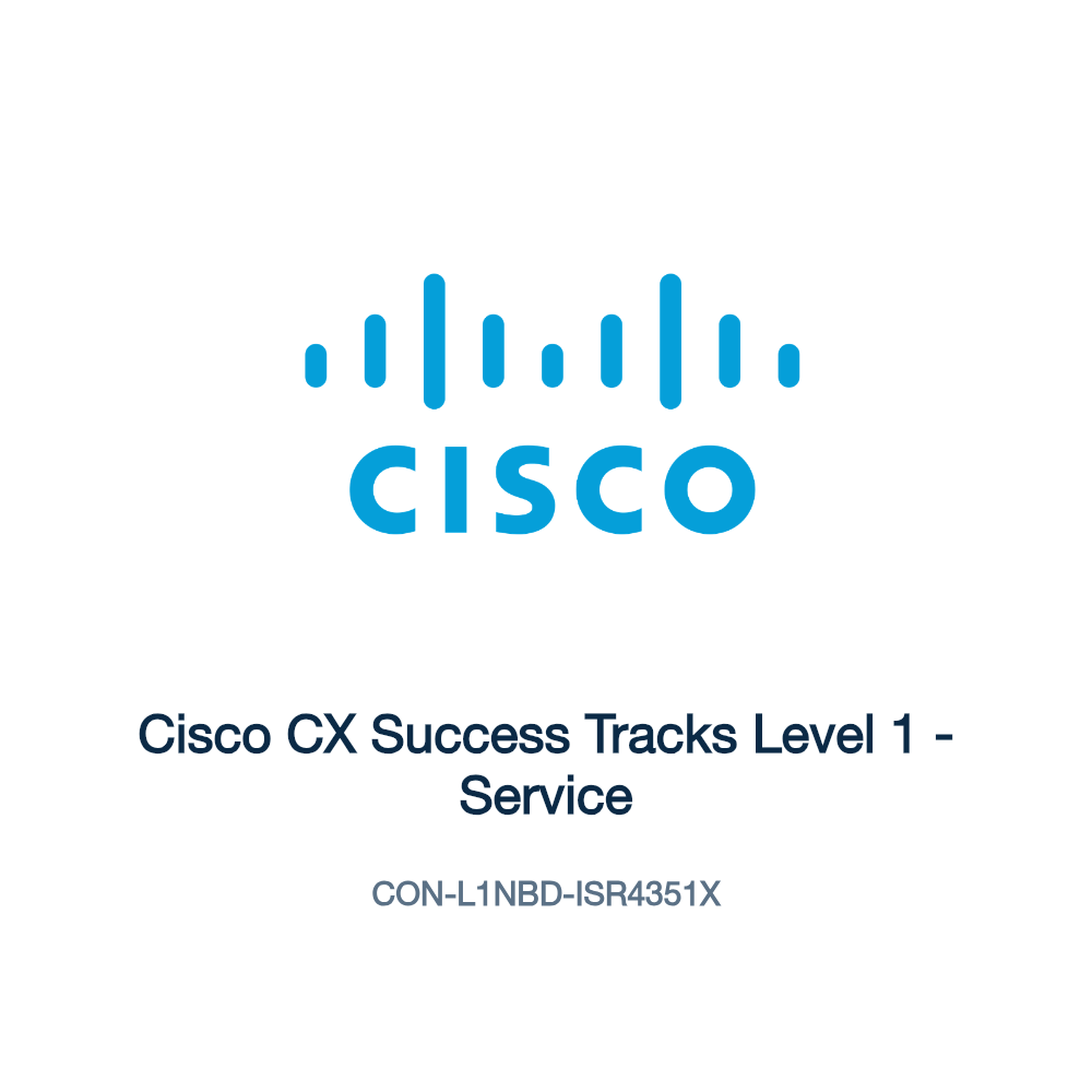 CON-L1NBD-ISR4351X: Cisco CX Success Tracks Level 1