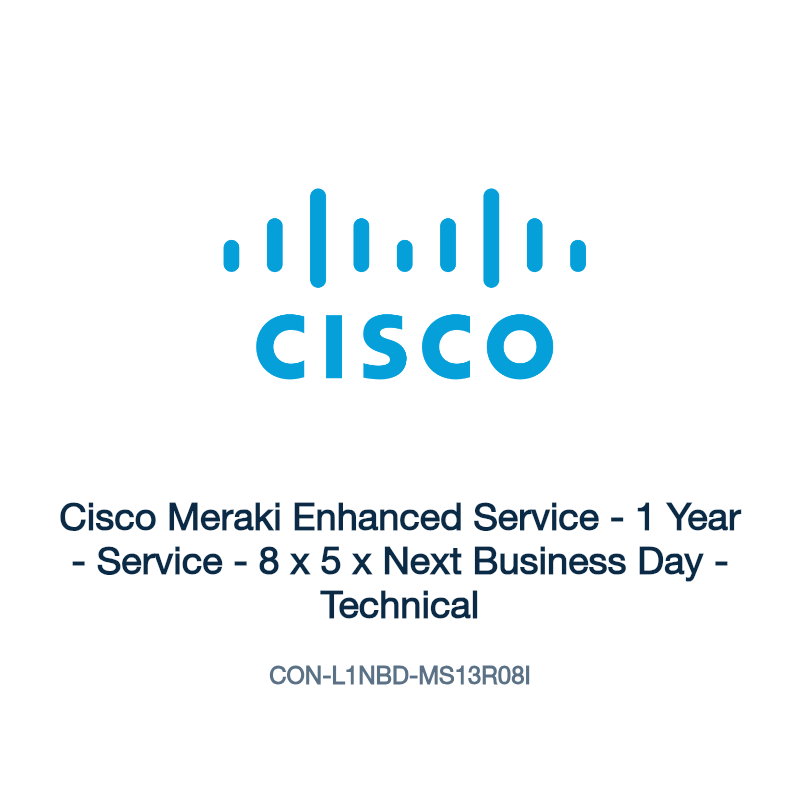 CON-L1NBD-MS13R08I: Cisco Meraki Enhanced Service