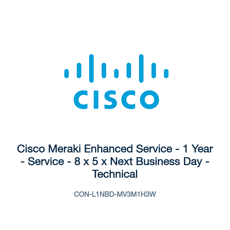 CON-L1NBD-MV3M1H3W: Cisco Meraki Enhanced Service