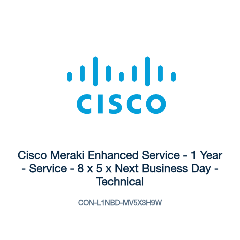 CON-L1NBD-MV5X3H9W: Cisco Meraki Enhanced Service