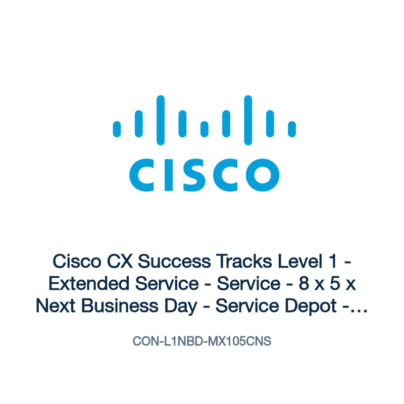 CON-L1NBD-MX105CNS: Cisco CX Success Tracks Level 1