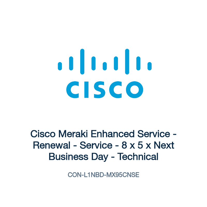 CON-L1NBD-MX95CNSE: Cisco Meraki Enhanced Service