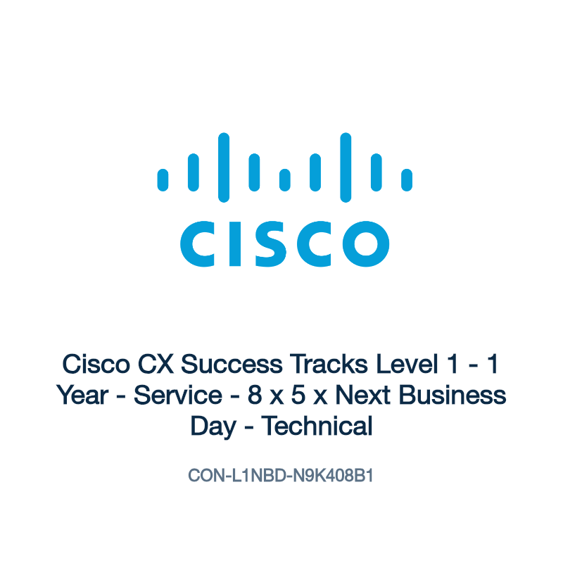 CON-L1NBD-N9K408B1: Cisco CX Success Tracks Level 1