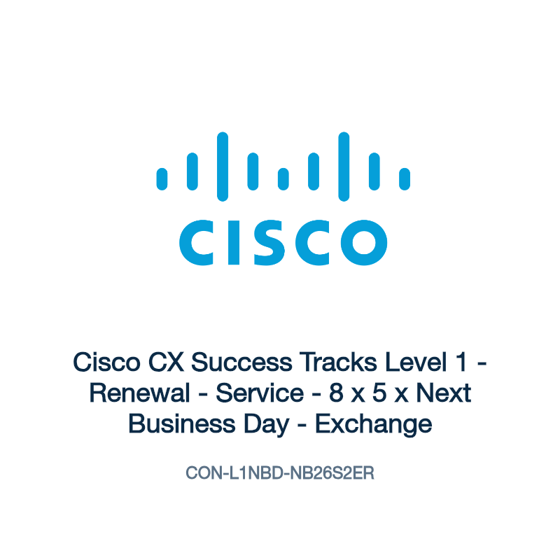 CON-L1NBD-NB26S2ER: Cisco CX Success Tracks Level 1