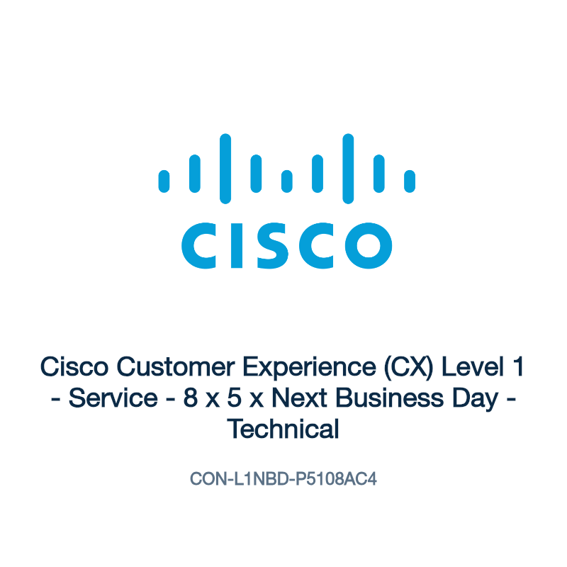 CON-L1NBD-P5108AC4: Cisco Customer Experience (CX) Level 1