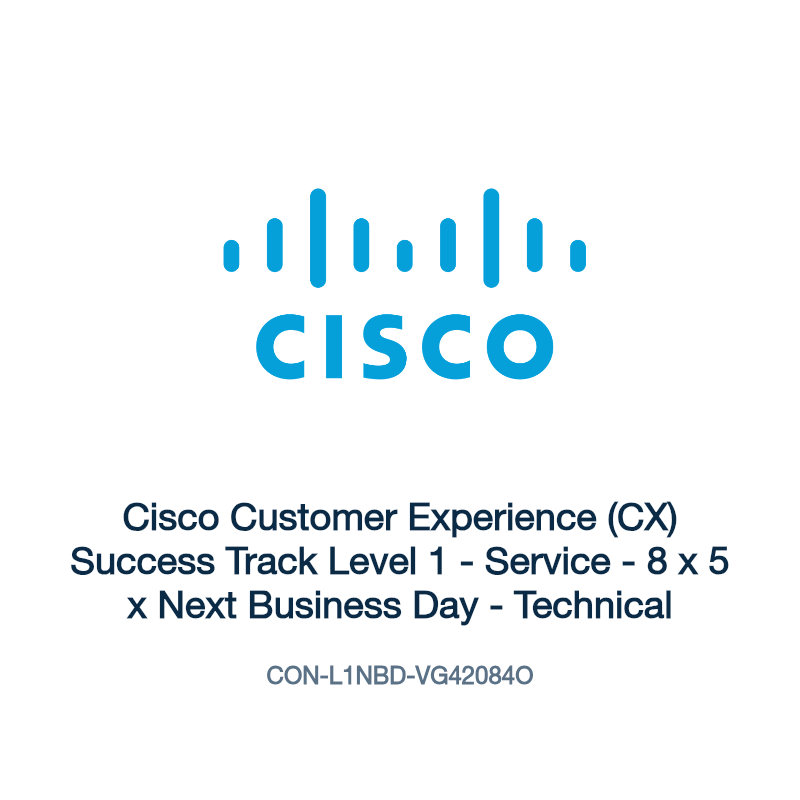 CON-L1NBD-VG42084O: Cisco Customer Experience (CX) Success Track Level 1