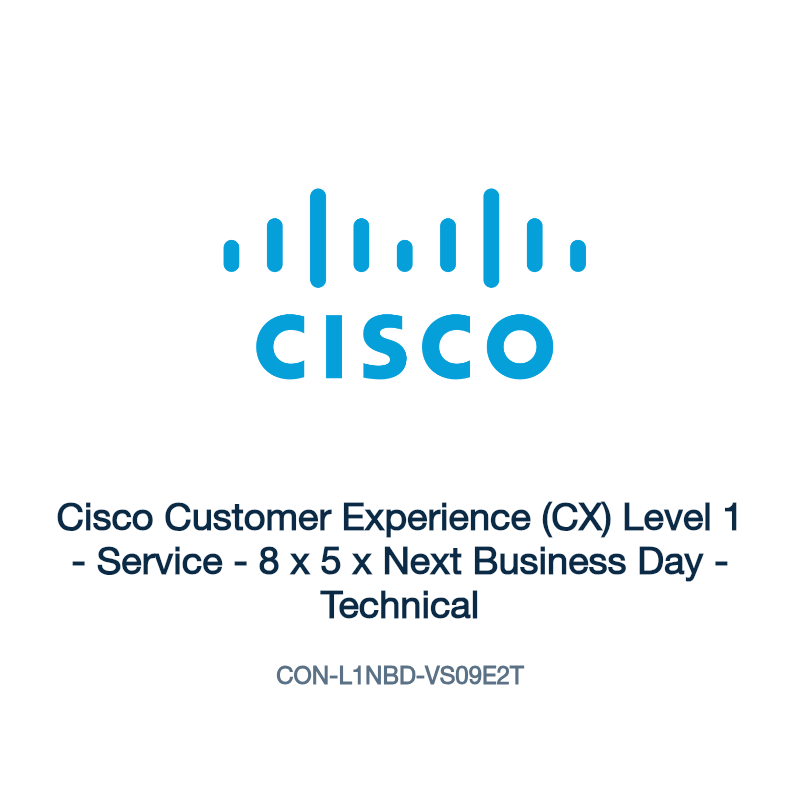 CON-L1NBD-VS09E2T: Cisco Customer Experience (CX) Level 1