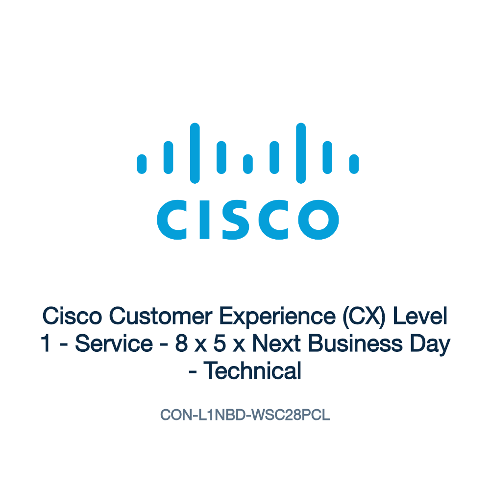 CON-L1NBD-WSC28PCL: Cisco Customer Experience (CX) Level 1
