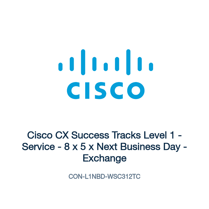 CON-L1NBD-WSC312TC: Cisco CX Success Tracks Level 1