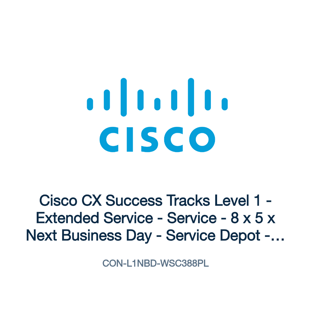 CON-L1NBD-WSC388PL: Cisco CX Success Tracks Level 1