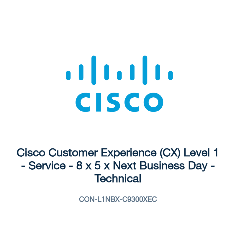 CON-L1NBX-C9300XEC: Cisco Customer Experience (CX) Level 1