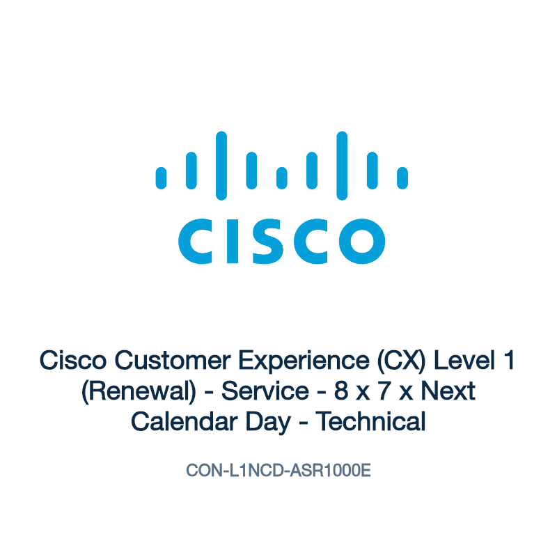 CON-L1NCD-ASR1000E: Cisco Customer Experience (CX) Level 1 (Renewal)
