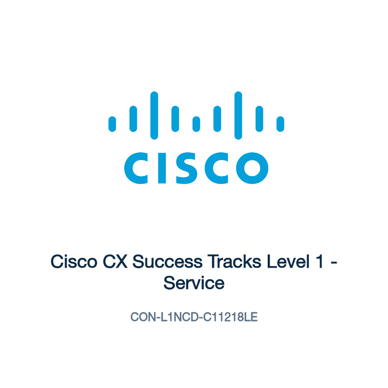 CON-L1NCD-C11218LE: Cisco CX Success Tracks Level 1