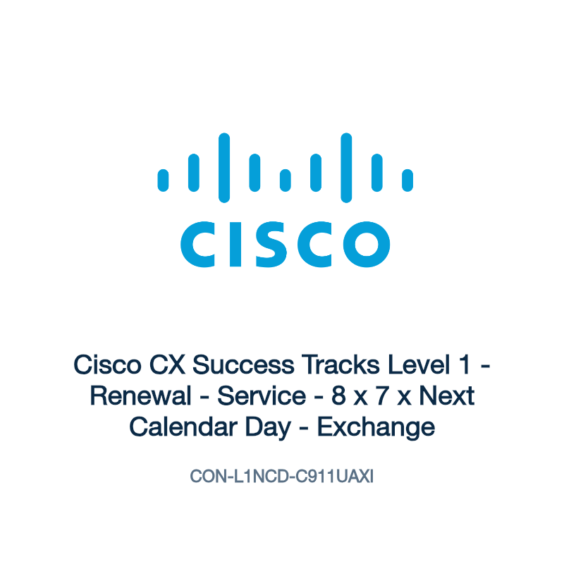 CON-L1NCD-C911UAXI: Cisco CX Success Tracks Level 1