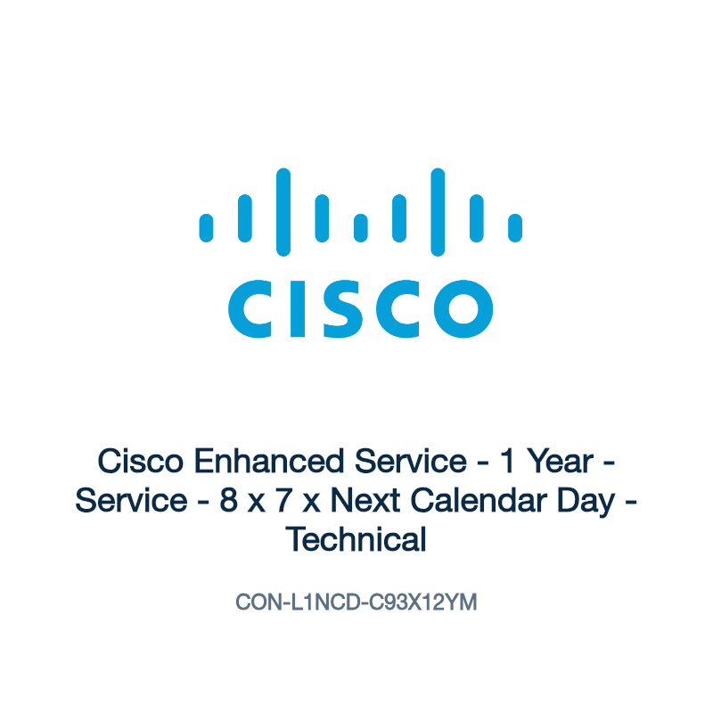 CON-L1NCD-C93X12YM: Cisco Enhanced Service
