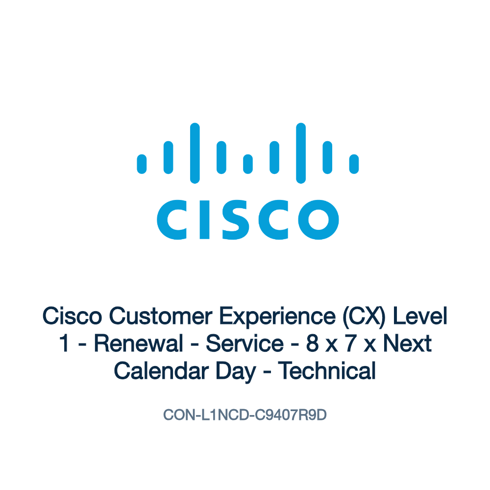 CON-L1NCD-C9407R9D: Cisco Customer Experience (CX) Level 1