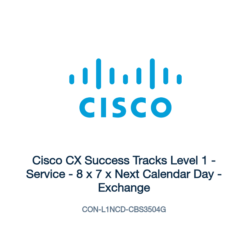 CON-L1NCD-CBS3504G: Cisco CX Success Tracks Level 1