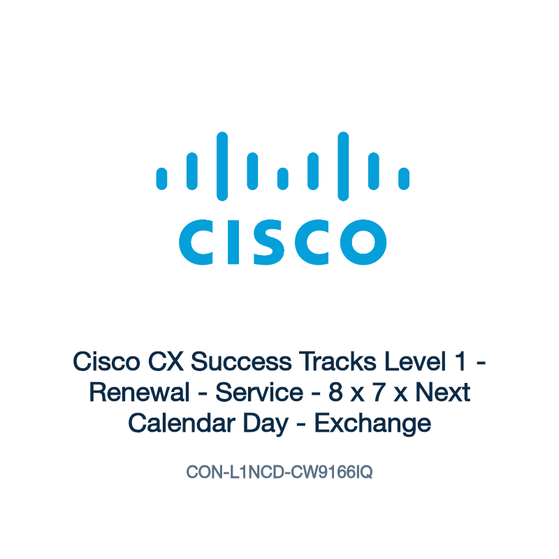 CON-L1NCD-CW9166IQ: Cisco CX Success Tracks Level 1