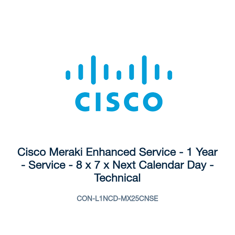 CON-L1NCD-MX25CNSE: Cisco Meraki Enhanced Service