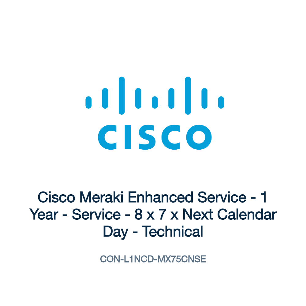CON-L1NCD-MX75CNSE: Cisco Meraki Enhanced Service