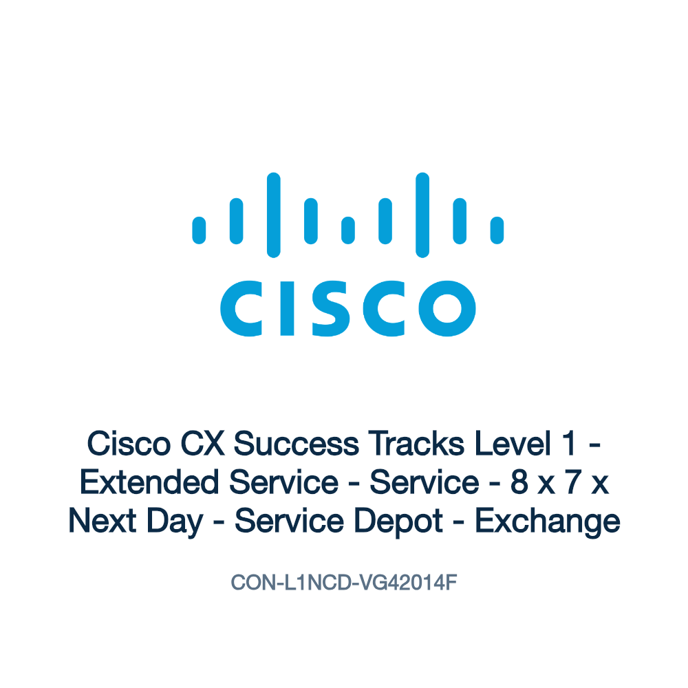 CON-L1NCD-VG42014F: Cisco CX Success Tracks Level 1