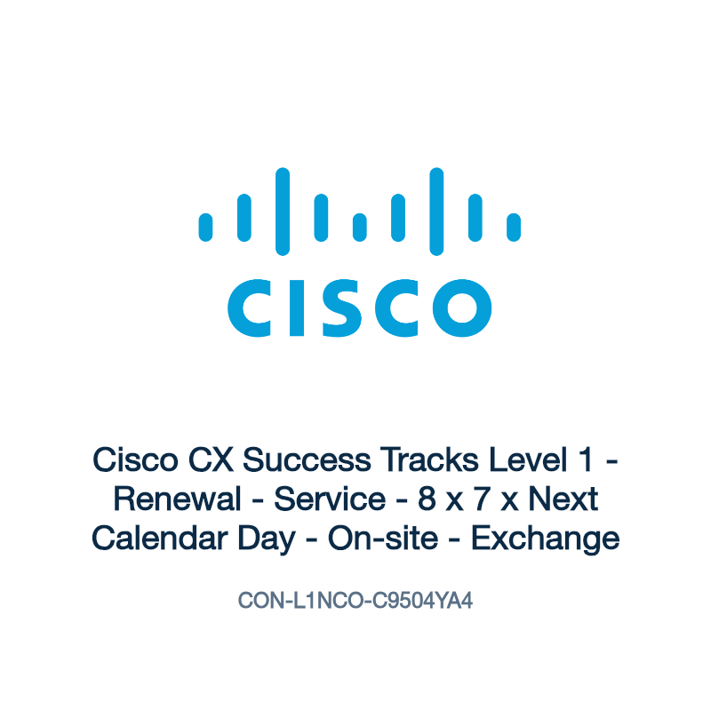 CON-L1NCO-C9504YA4: Cisco CX Success Tracks Level 1
