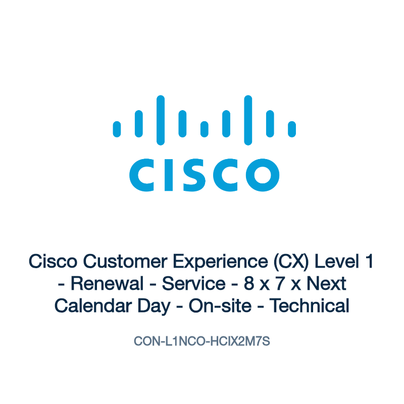 CON-L1NCO-HCIX2M7S: Cisco Customer Experience (CX) Level 1