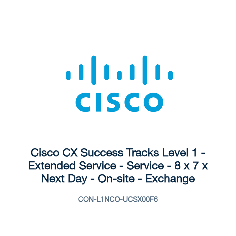 CON-L1NCO-UCSX00F6: Cisco CX Success Tracks Level 1