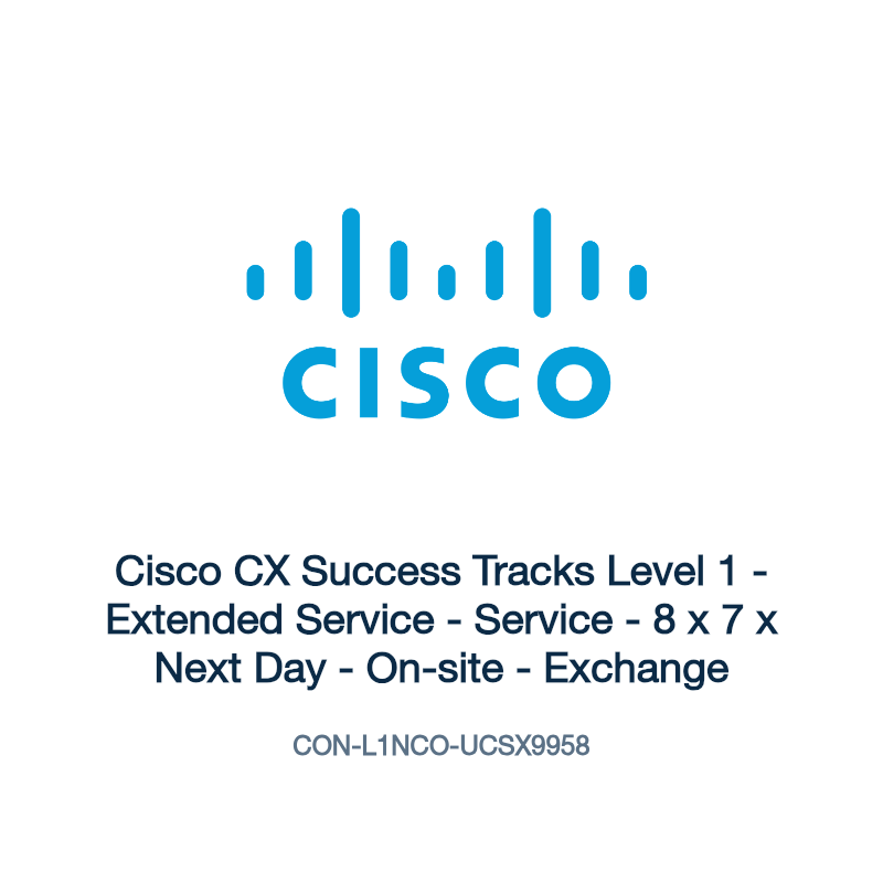 CON-L1NCO-UCSX9958: Cisco CX Success Tracks Level 1