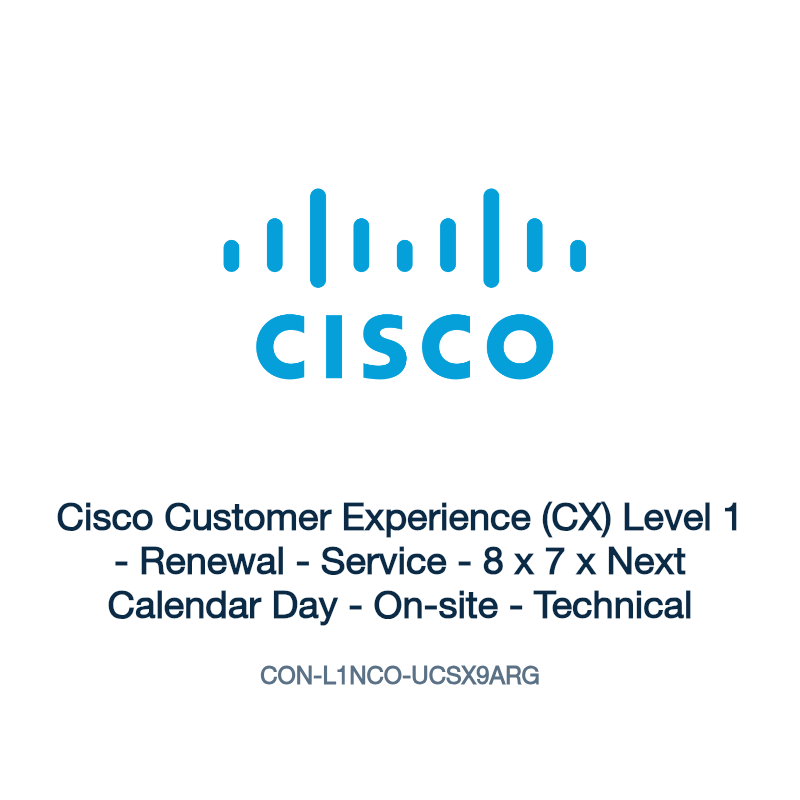 CON-L1NCO-UCSX9ARG: Cisco Customer Experience (CX) Level 1