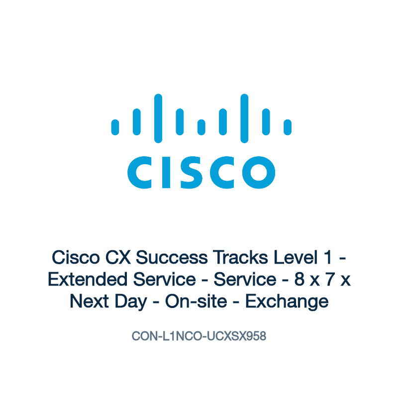 CON-L1NCO-UCXSX958: Cisco CX Success Tracks Level 1
