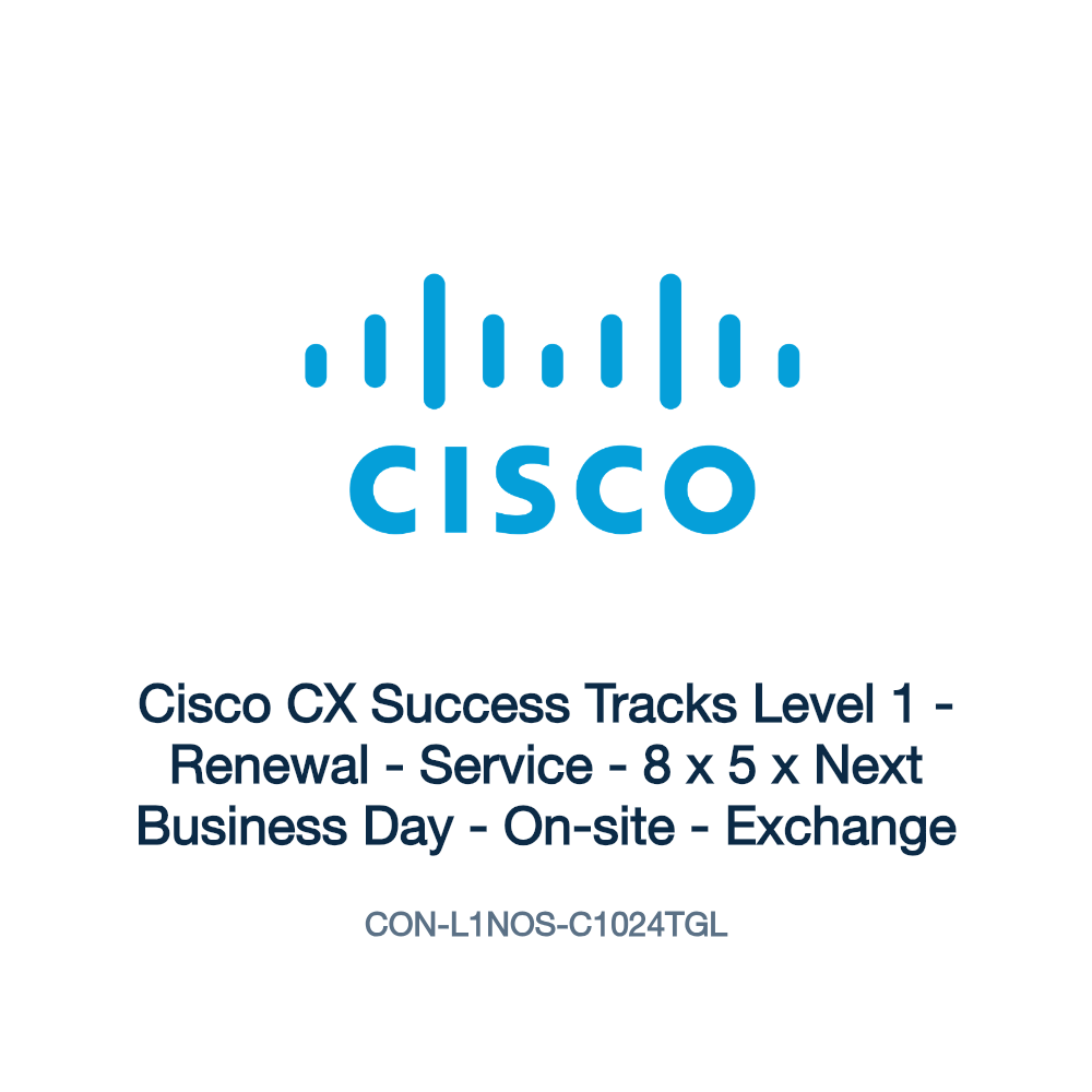 CON-L1NOS-C1024TGL: Cisco CX Success Tracks Level 1