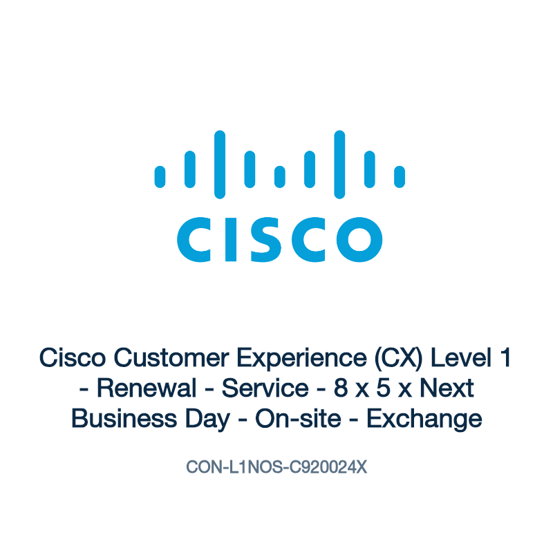 CON-L1NOS-C920024X: Cisco Customer Experience (CX) Level 1