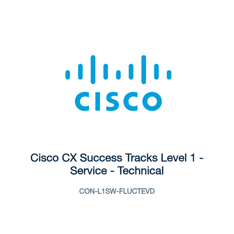 CON-L1SW-FLUCTEVD: Cisco CX Success Tracks Level 1