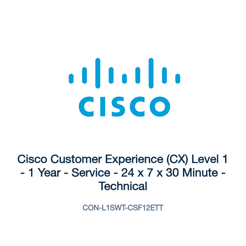CON-L1SWT-CSF12ETT: Cisco Customer Experience (CX) Level 1
