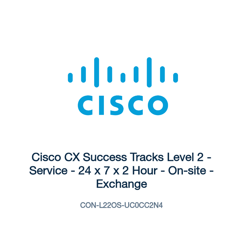 CON-L22OS-UC0CC2N4: Cisco CX Success Tracks Level 2