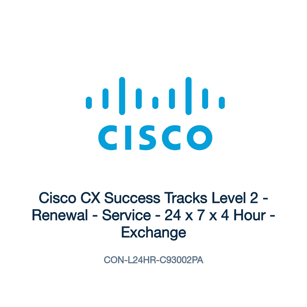 CON-L24HR-C93002PA: Cisco CX Success Tracks Level 2